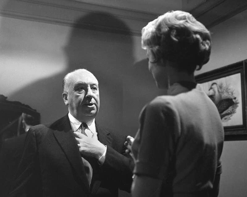 Director Alfred Hitchcock discusses a scene with actress Janet Leigh. Image: IMDB.